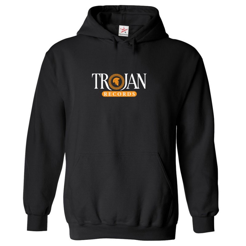 Trojan Records Classic Unisex Kids and Adults Pullover Hoodie for Music Fans